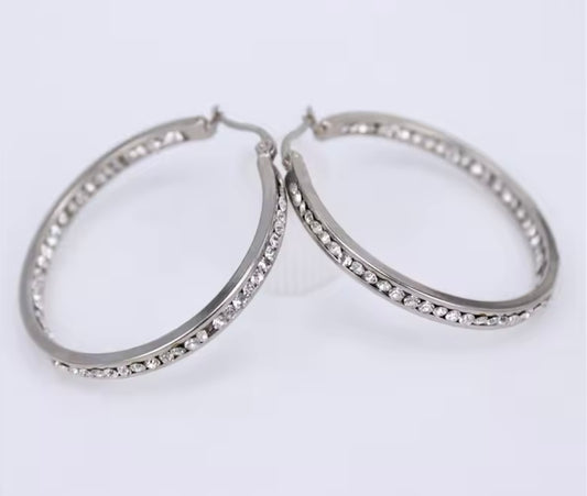 Stainless Steel Bling Earrings
