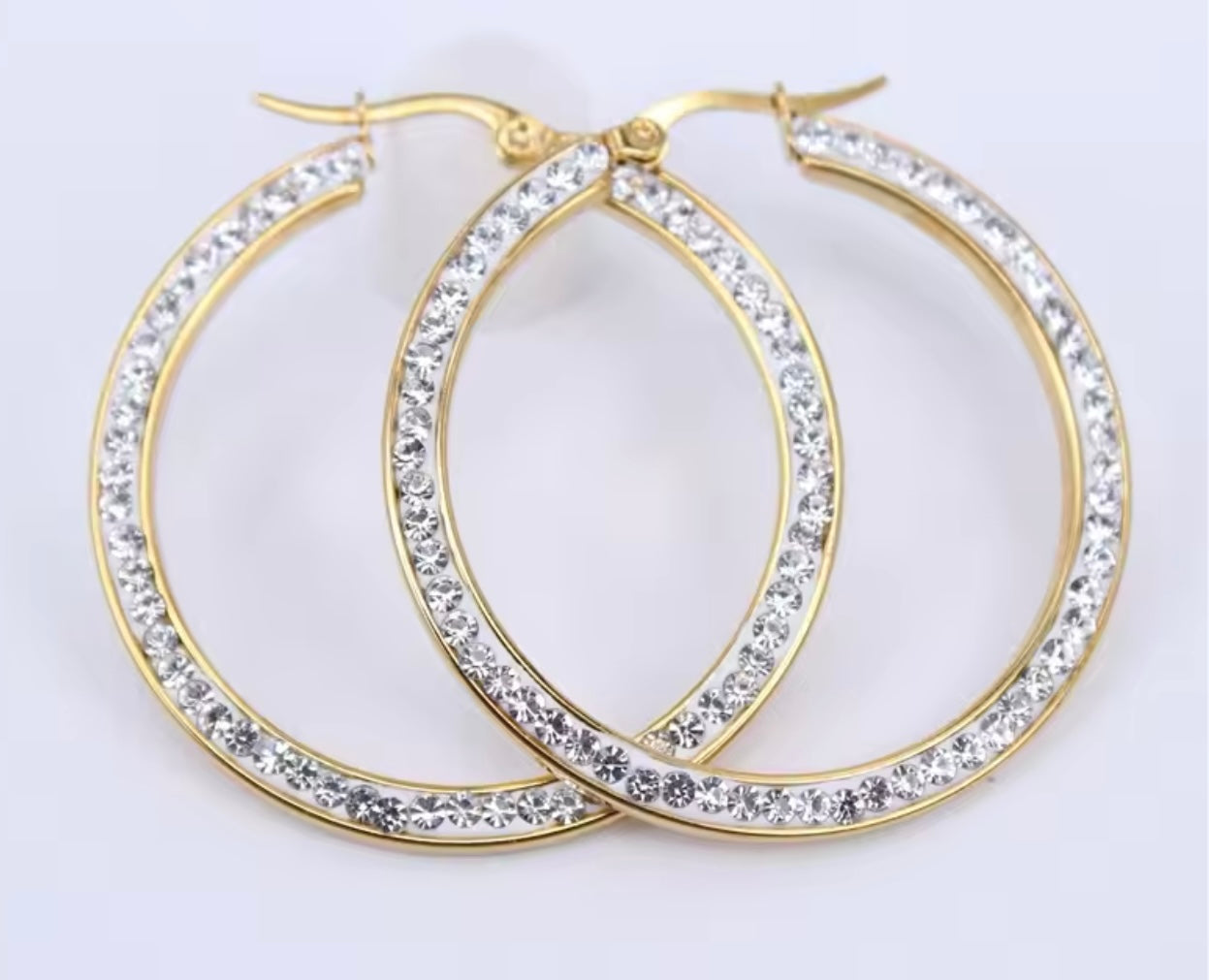 Stainless Steel Crystal Stone