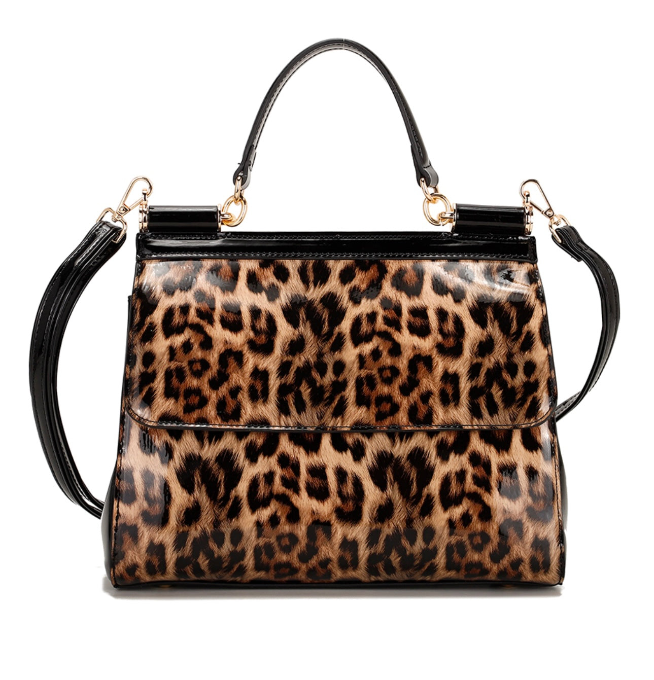 Leopard Patent Leather