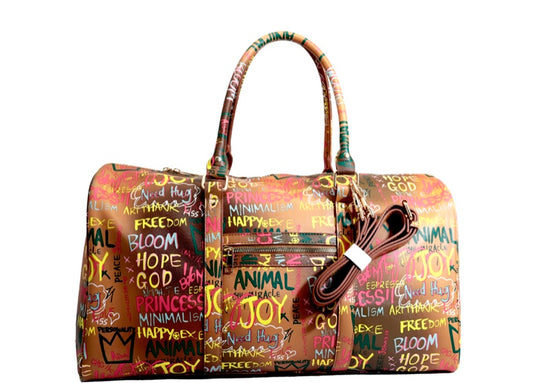 $85.00 SALE Graffiti Seasonal Travel Bag