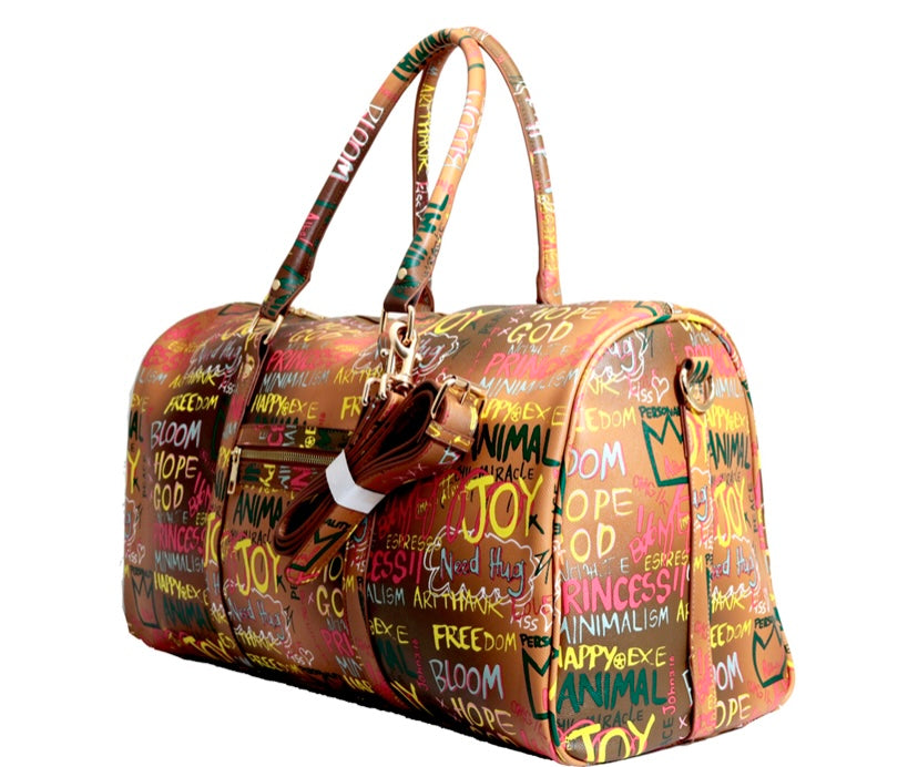 $85.00 SALE Graffiti Seasonal Travel Bag