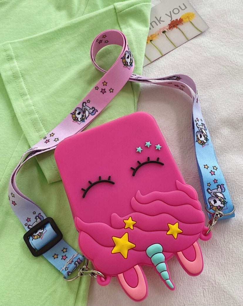 Hot Pink Unicorn Jelly Bag